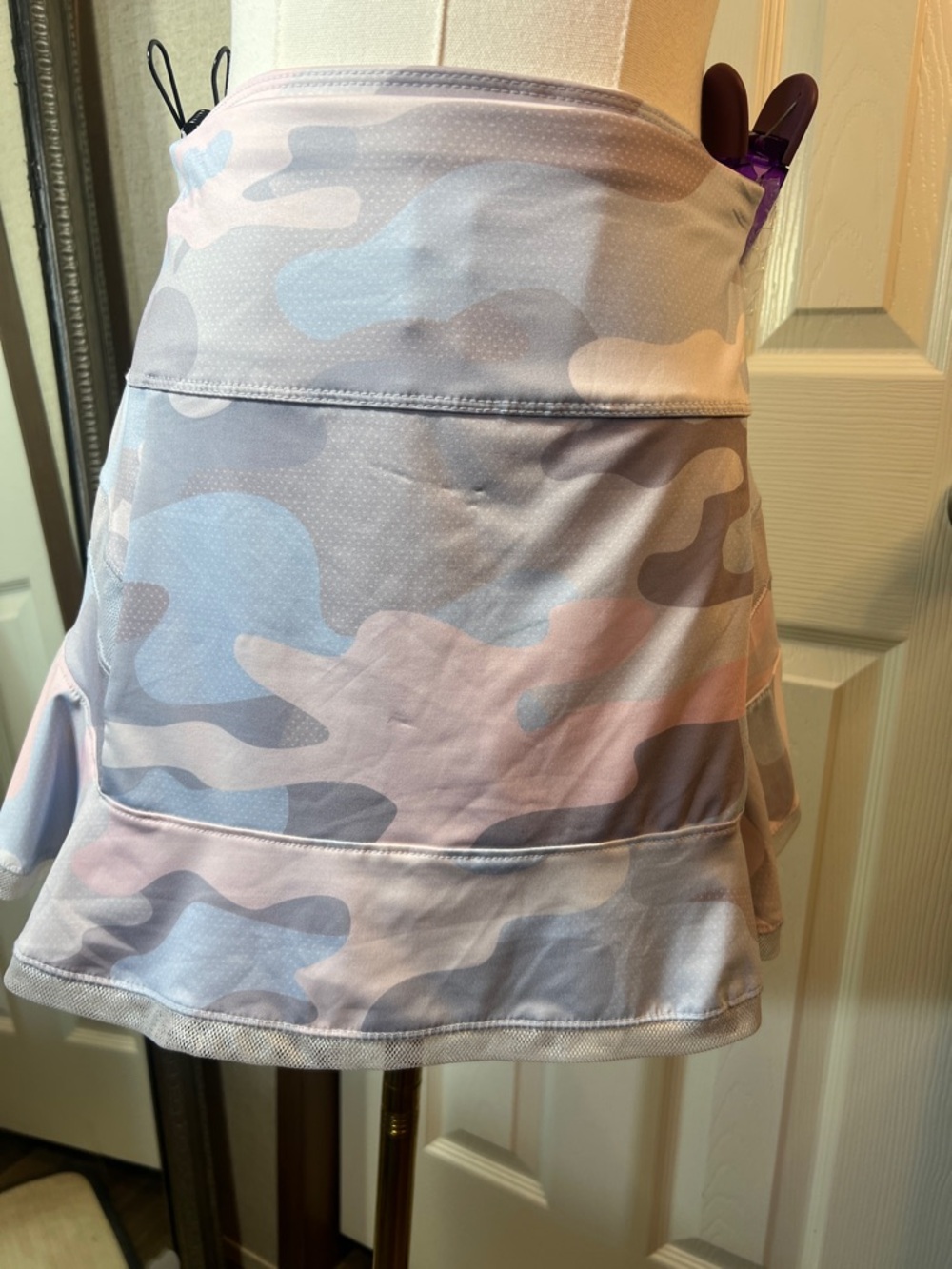 Lucky in Love Pastel Camo Circle Skirt - Pink & Blue